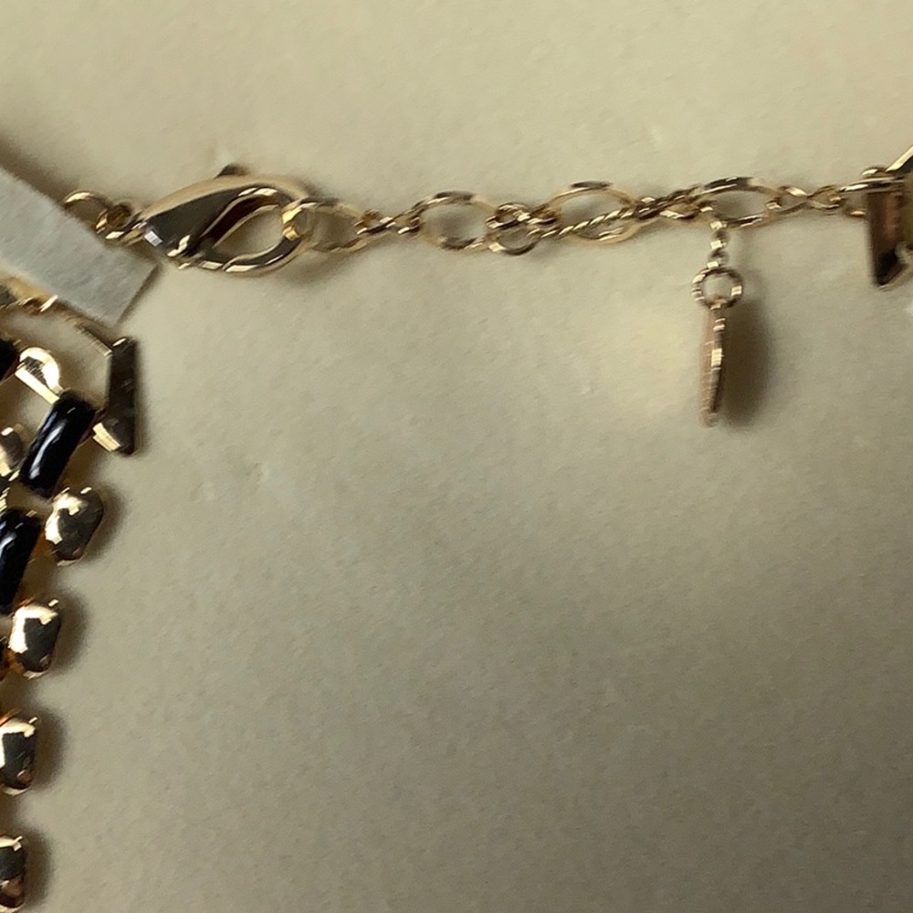Amrita Singh Gold and Black Geometric Necklace - Picture 4 of 4